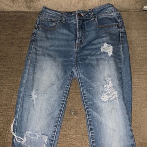 In good condition no rips or damages but worn many times